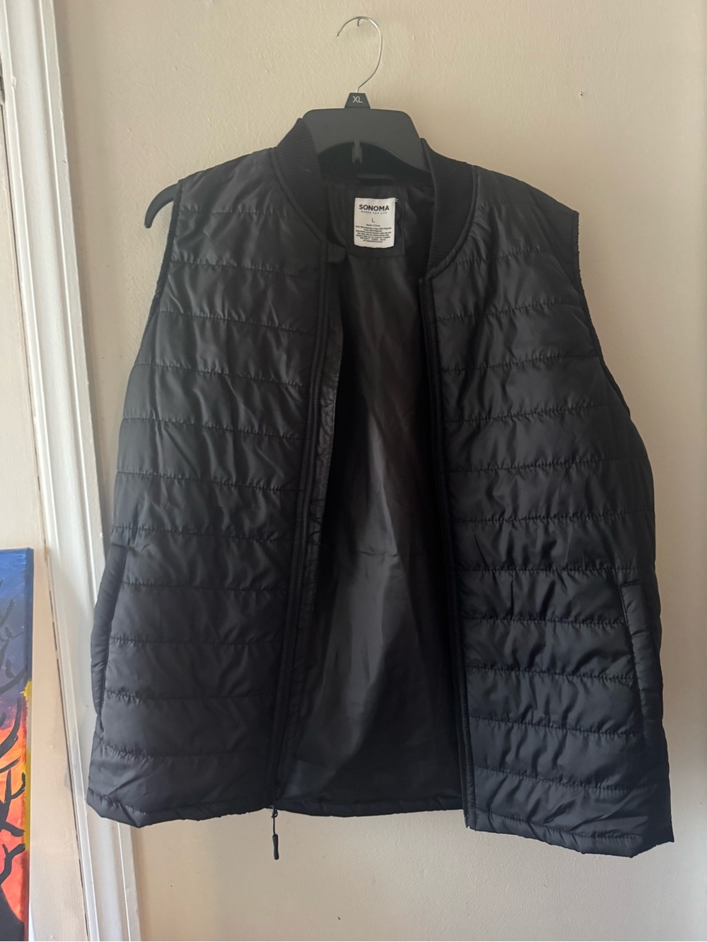 Sonoma Black Quilted Lightweight Men's Vest